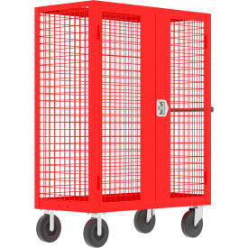 Valley Craft® Security Truck with 2 Rigid & 2 Locking Swivel Casters 51