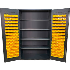Valley Craft® Storage Bin Cabinet 120 Bins All-Welded 48