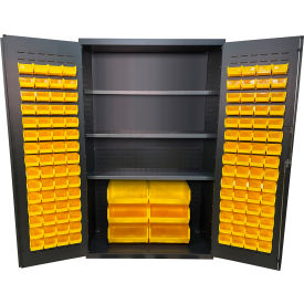 Valley Craft® Storage Bin Cabinet 126 Bins All-Welded 48
