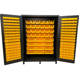 Valley Craft Flush Door Storage Bin Cabinet 196 Bins All-Welded 60