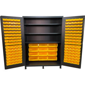 Valley Craft Flush Door Storage Bin Cabinet 172 Bins All-Welded 60