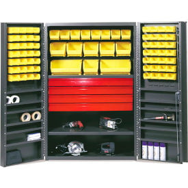 Valley Craft Deep Door Drawer Storage Cabinet 72 Bins All-Welded 48