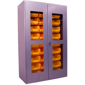 Valley Craft Clear-View Storage Bin Cabinet 18 Bins All-Welded 36