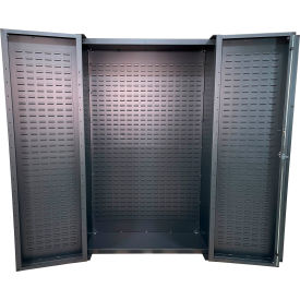 Valley Craft® Deep Door Storage Bin Cabinet Fully Louvered All-Welded 48