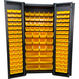Valley Craft® Deep Door Storage Bin Cabinet 138 Bins All-Welded 36