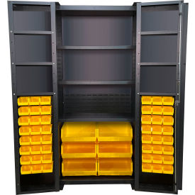 Valley Craft® Deep Door Storage Bin Cabinet 54 Bins All-Welded 36