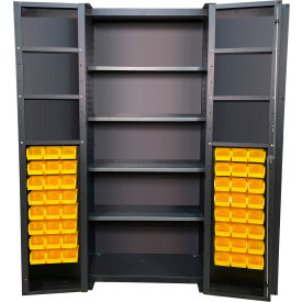 Valley Craft® Deep Door Storage Bin Cabinet 48 Bins All-Welded 36
