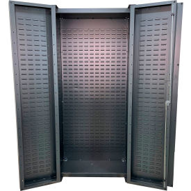 Valley Craft® Deep Door Storage Bin Cabinet Fully Louvered All-Welded 36