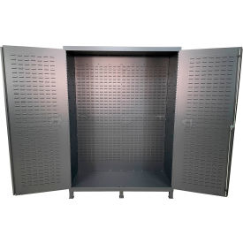 Valley Craft Flush Door Storage Bin Cabinet Fully Louvered All-Welded 60