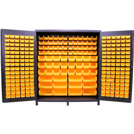 Valley Craft Flush Door Storage Bin Cabinet 276 Bins All-Welded 72