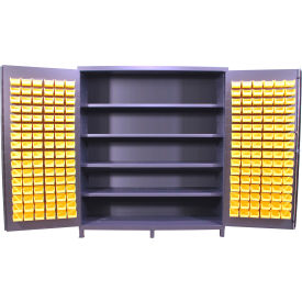 Valley Craft Flush Door Storage Bin Cabinet 192 Bins All-Welded 72