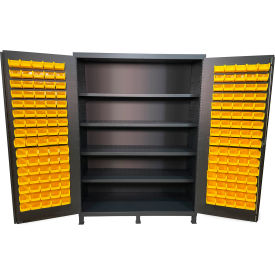 Valley Craft Flush Door Storage Bin Cabinet 160 Bins All-Welded 60