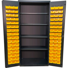 Valley Craft® Storage Bin Cabinet 96 Bins All-Welded 36