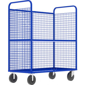 Valley Craft® 3-Sided Stock Picking Cage Cart 1 Adj. Shelf 57