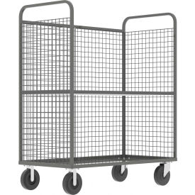 Valley Craft® 3-Sided Stock Picking Cage Cart 1 Adj. Shelf 57