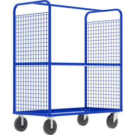Valley Craft® 2-Sided Stock Picking Cage Cart 1 Adj. Shelf 57