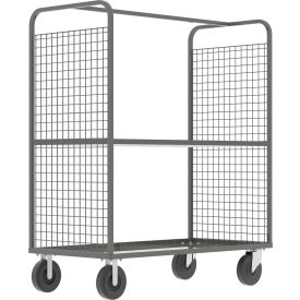 Valley Craft® 2-Sided Stock Picking Cage Cart 1 Adj. Shelf 57