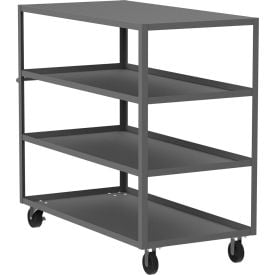 Valley Craft® Utility Cart w/ 2 Shelves Flat Top 2000 lb. Capacity 60