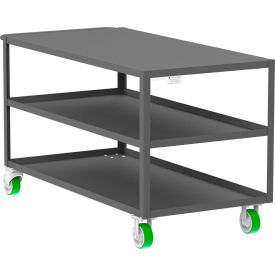 Valley Craft® Utility Cart w/ 3 Shelves Flat Top 2000 lb. Capacity 60