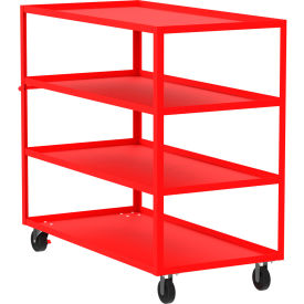 Valley Craft Steel Utility Cart with 4 Shelves 3600 lb. Capacity 65