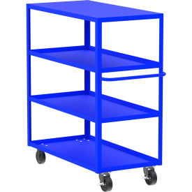 Valley Craft Steel Utility Cart with 4 Shelves Flat Top 3600 lb. Cap. 53