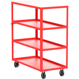 Valley Craft Steel Utility Cart with 4 Shelves Flat Top 3600 lb. Capacity 53
