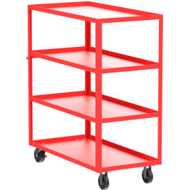 Valley Craft Steel Utility Cart with 4 Shelves 3600 lb. Capacity 53