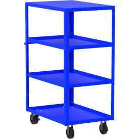 Valley Craft Steel Utility Cart with 4 Shelves Flat Top 3600 lb. Cap. 41