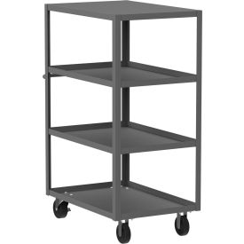 Valley Craft® Steel Flat Top Utility Cart with 4 Shelves 3600 lb. Capacity 41