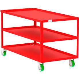 Valley Craft Steel Utility Cart with 3 Shelves 2000 lb. Capacity 65