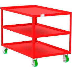 Valley Craft Steel Utility Cart with 3 Shelves 2000 lb. Capacity 53