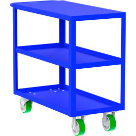 Valley Craft Steel Utility Cart with 3 Shelves Flat Top 2000 lb. Cap. 41