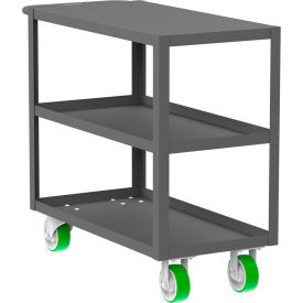 Valley Craft® Steel Flat Top Utility Cart with 3 Shelves 2000 lb. Capacity 41