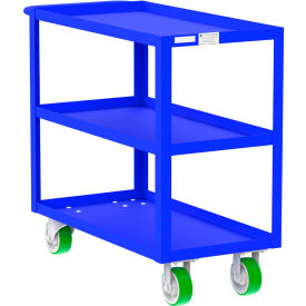 Valley Craft Steel Utility Cart with 3 Shelves 2000 lb. Capacity 41