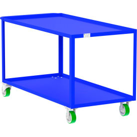 Valley Craft Steel Utility Cart with 2 Shelves 2000 lb. Capacity 65