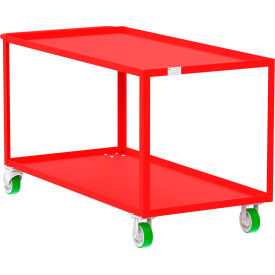 Valley Craft Steel Utility Cart with 2 Shelves 2000 lb. Capacity 65
