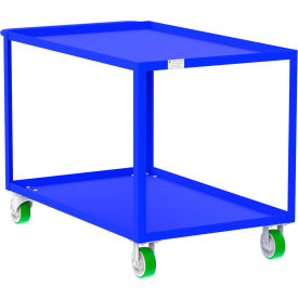 Valley Craft Steel Utility Cart with 2 Shelves 2000 lb. Capacity 53
