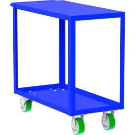 Valley Craft Steel Utility Cart with 2 Shelves Flat Top 2000 lb. Cap. 41
