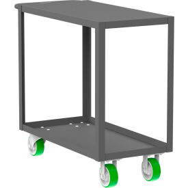 Valley Craft® Steel Flat Top Utility Cart with 2 Shelves 2000 lb. Capacity 41