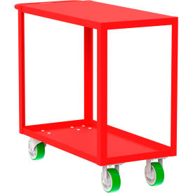 Valley Craft Steel Utility Cart with 2 Shelves Flat Top 2000 lb. Capacity 41