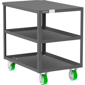 Valley Craft® Steel Flat Top Utility Cart with 3 Shelves 2000 lb. Capacity 41