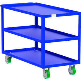 Valley Craft Steel Utility Cart with 3 Shelves 2000 lb. Capacity 53