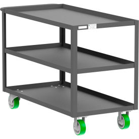 Valley Craft® Steel Utility Cart with 3 Shelves 2000 lb. Capacity 53