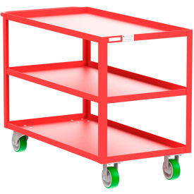 Valley Craft Steel Utility Cart with 3 Shelves 2000 lb. Capacity 53