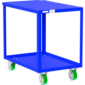 Valley Craft Steel Utility Cart with 2 Shelves Flat Top 2000 lb. Cap. 41