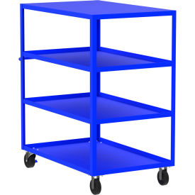 Valley Craft Steel Utility Cart with 4 Shelves Flat Top 3600 lb. Cap. 53