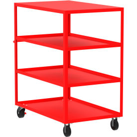 Valley Craft Steel Utility Cart with 4 Shelves Flat Top 3600 lb. Capacity 53