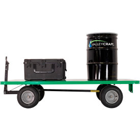 Valley Craft® Quad Steer Trailer Pneumatic Wheels 6000 lb. Capacity 96
