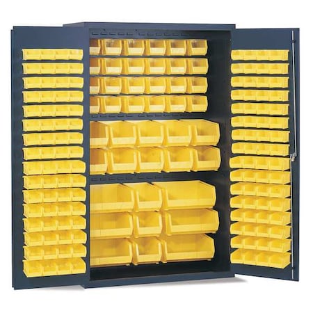 Extra-Heavy Duty Bin Cabinet, 48 in W, 78 in H, 24