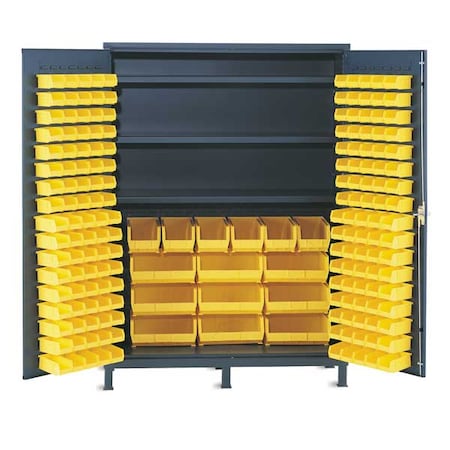 Extra-Heavy Duty Bin Cabinet, 60 in W, 84 in H, 24